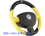 ISOTTA �X�e�A�����O�J�o�[ BK/Yellow for VW GOLF3 / POLO 6N1