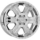 American Racing Fuel 8 Chrome (Series 619) 1-Piece Chrome Plated Alloy Wheel for 2007 Jeep Wrangler JK & Unlimited
